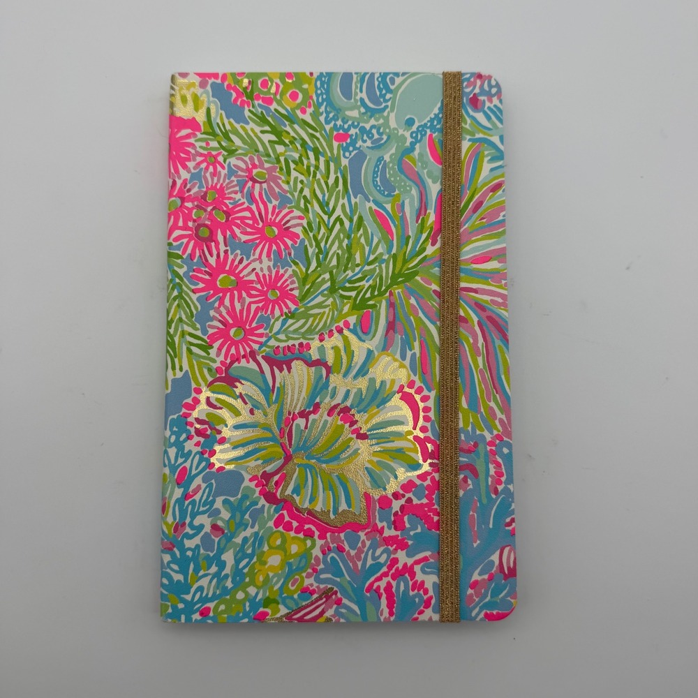 Lilly Pulitzer Floral Coral Tropical Lined Notebook Journal Multicolor Preppy